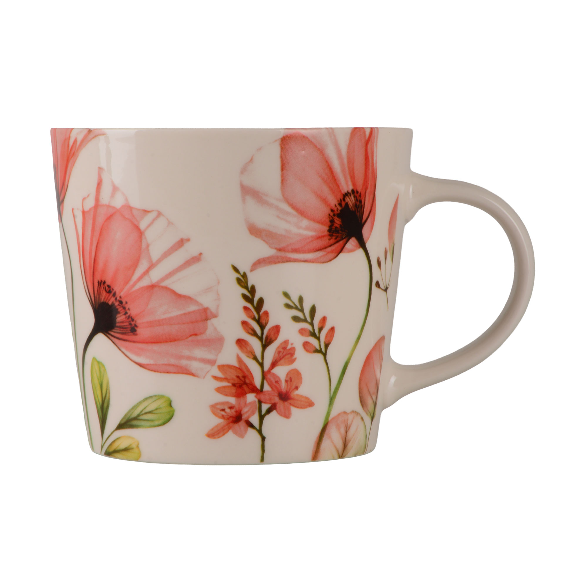 Чашка Limited Edition Flora D біла з малюнком, 420 мл (JSD04)